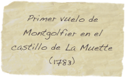 Primer vuelo de Montgolfier en el castillo de La Muette (1783)